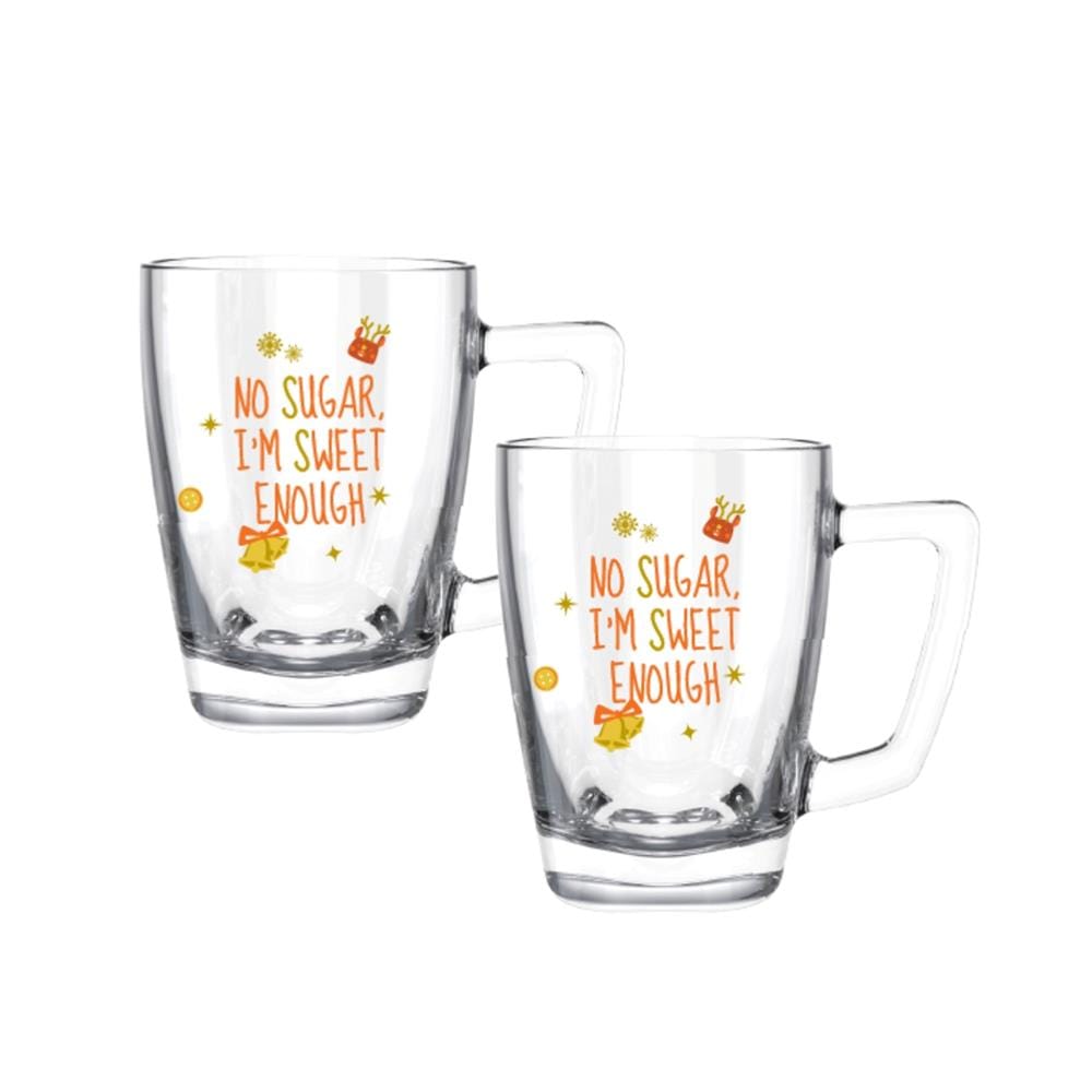 แก้วหู 320 มล. OCEAN GLASS JINGLE MUG (แพ็ก 2 ใบ)