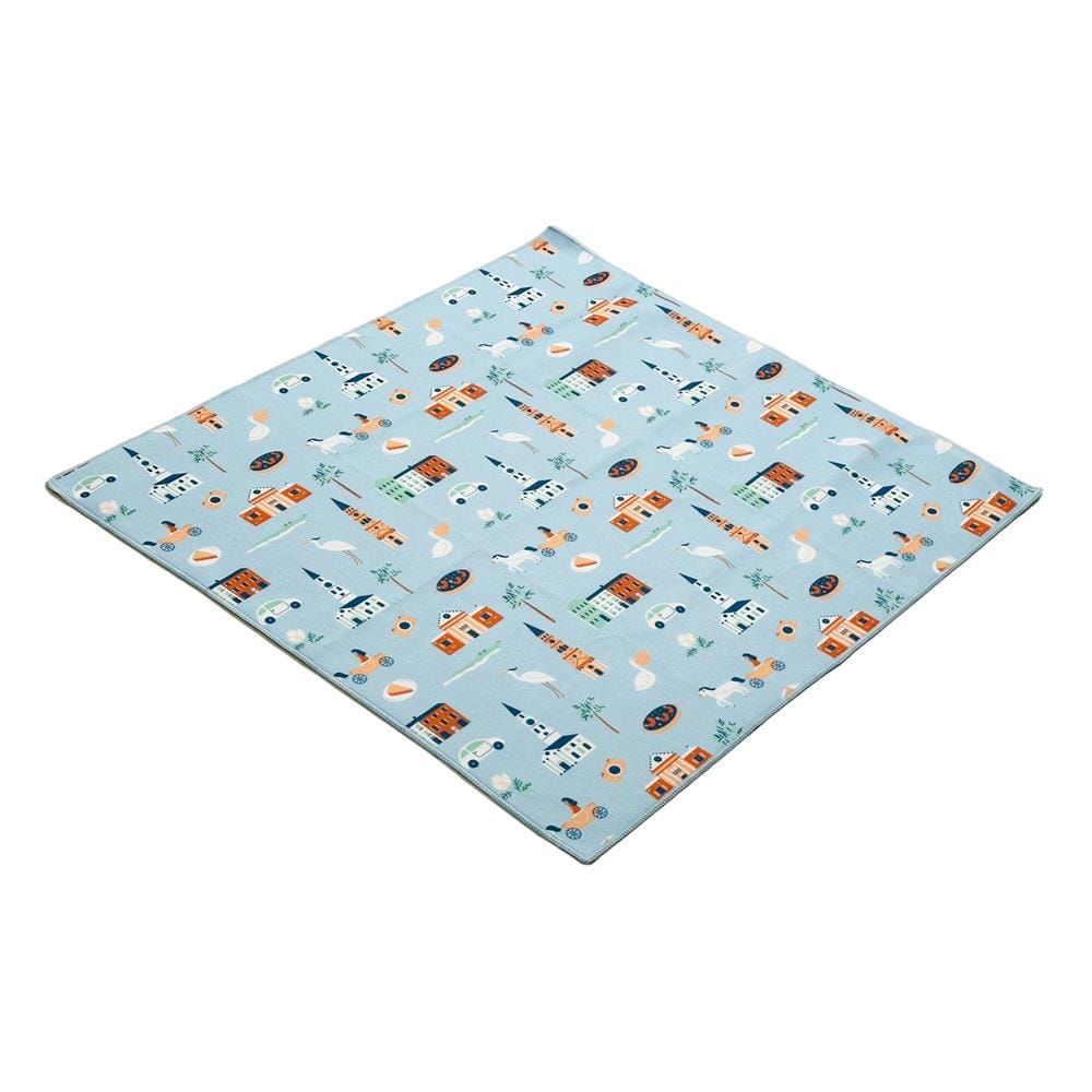 ผ้าอเนกประสงค์ SNAZZ MAGIC CITY 55x55 ซม. สีฟ้า