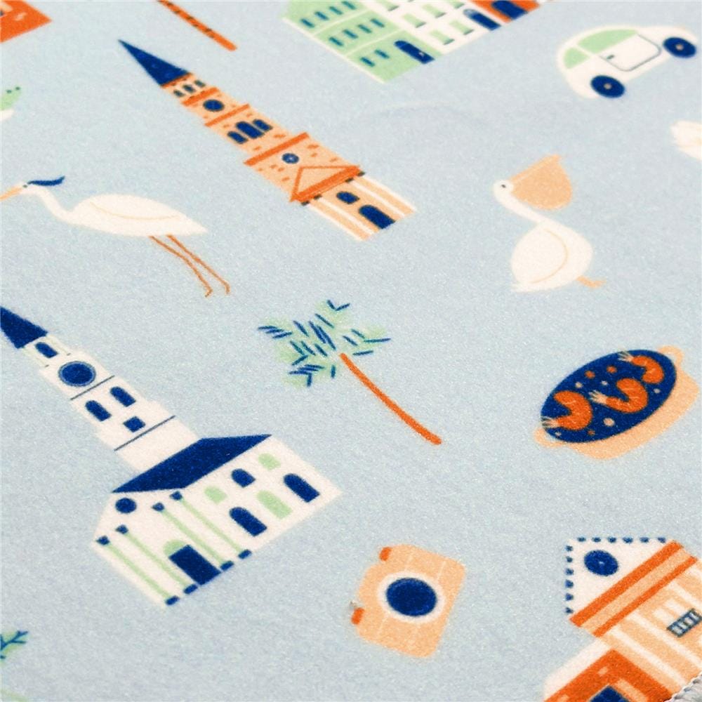ผ้าอเนกประสงค์ SNAZZ MAGIC CITY 35x35 ซม. สีฟ้า