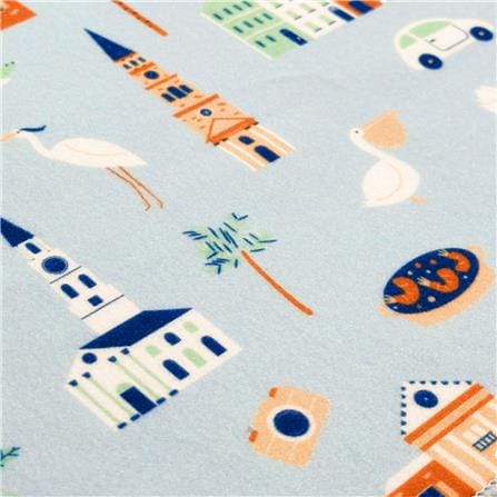 ผ้าอเนกประสงค์ SNAZZ MAGIC CITY 35x35 ซม. สีฟ้า_2
