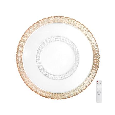 ไฟเพดาน LED STARLIGHT 04-CL-20803-AM 65 วัตต์ DAYLIGHT/COOL WHITE/WARMWHITE 19 นิ้ว สีขาว/ทอง_0