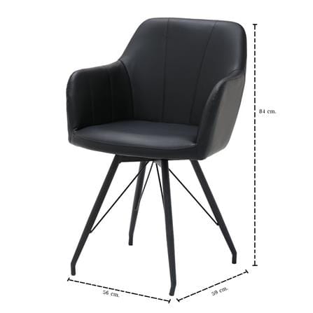 เก้าอี้ทานข้าว SB FURNITURE JONO 19237967 สีดำ_5