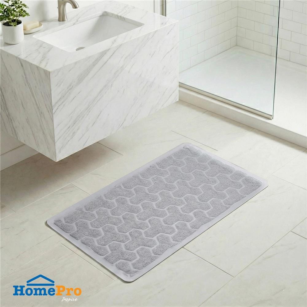 พรมห้องน้ำ PVC MOYA YHC0112 สีเทา