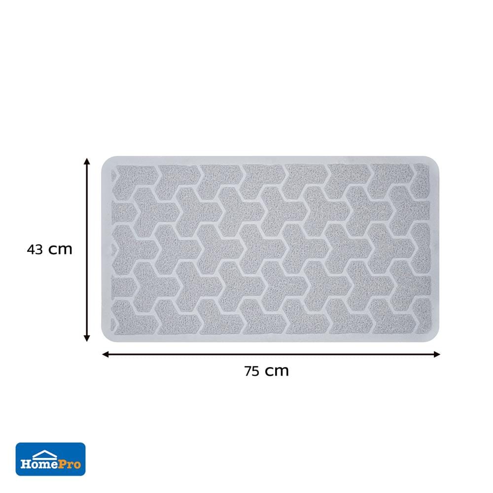 พรมห้องน้ำ PVC MOYA YHC0112 สีเทา