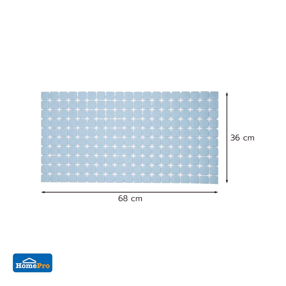 พรมห้องน้ำ PVC MOYA YHC0066 สีฟ้า