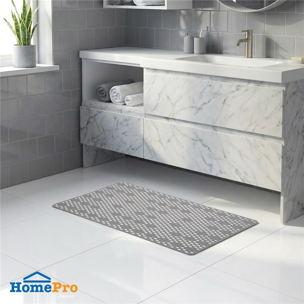 พรมห้องน้ำ PVC MOYA YHC0061 สีเทา