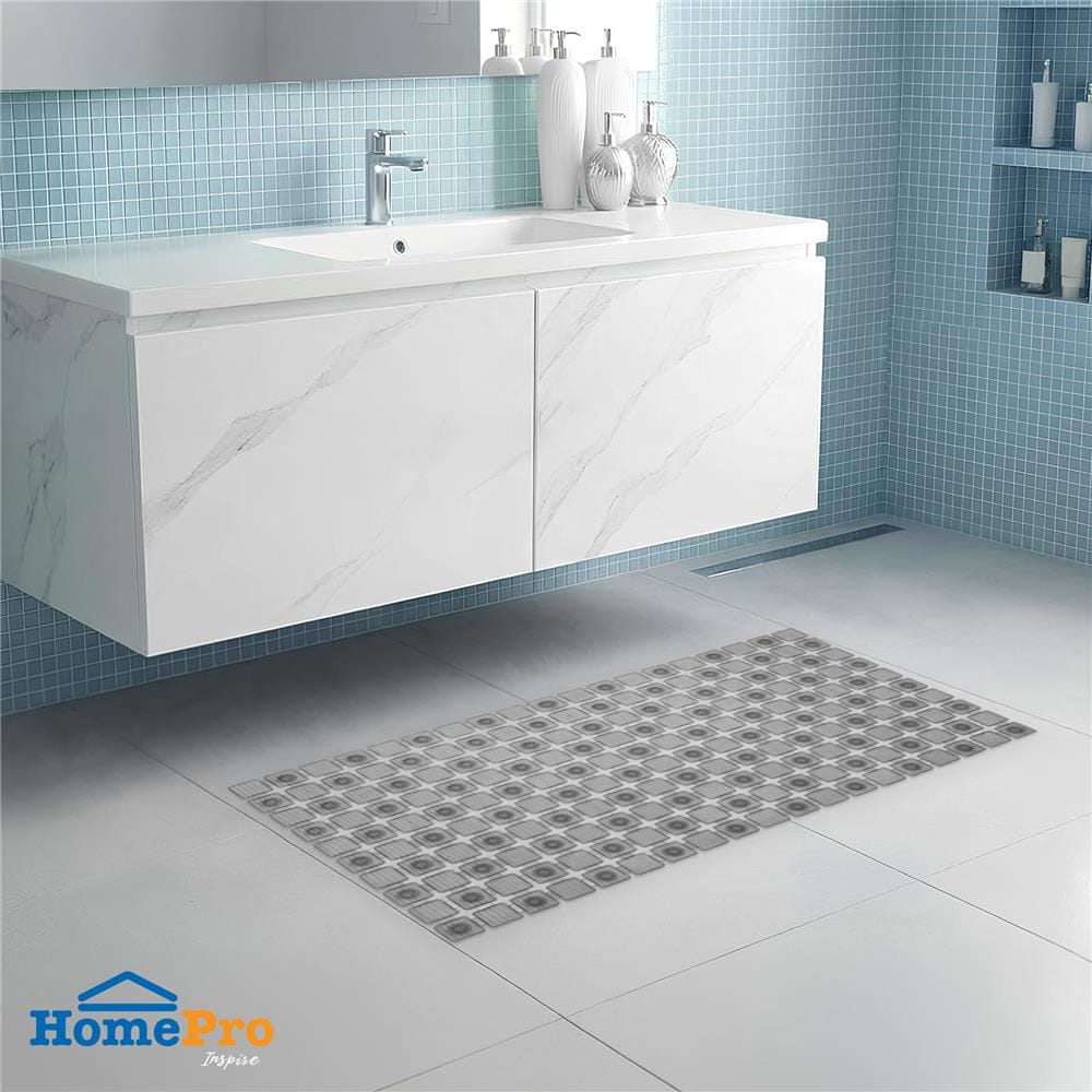 พรมห้องน้ำ PVC MOYA YHC0066 สีเทา