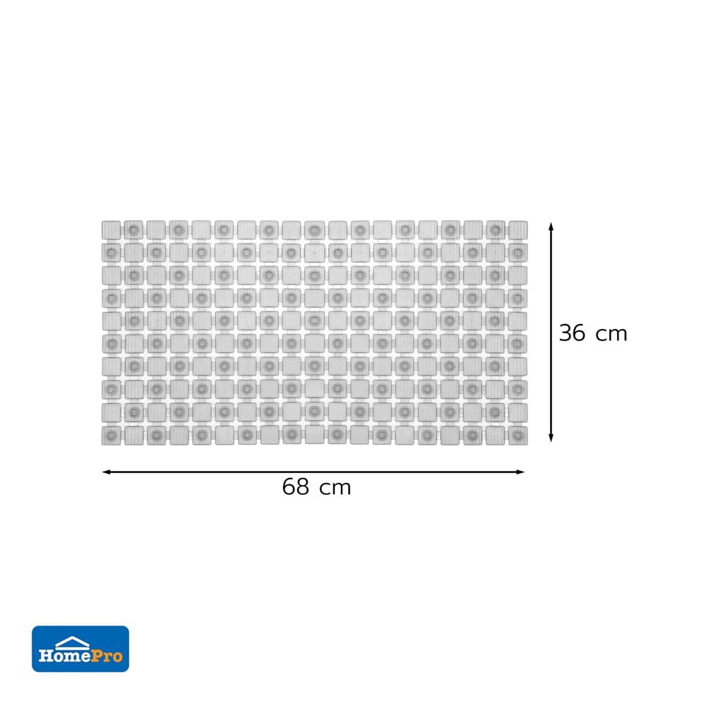 พรมห้องน้ำ PVC MOYA YHC0066 สีเทา