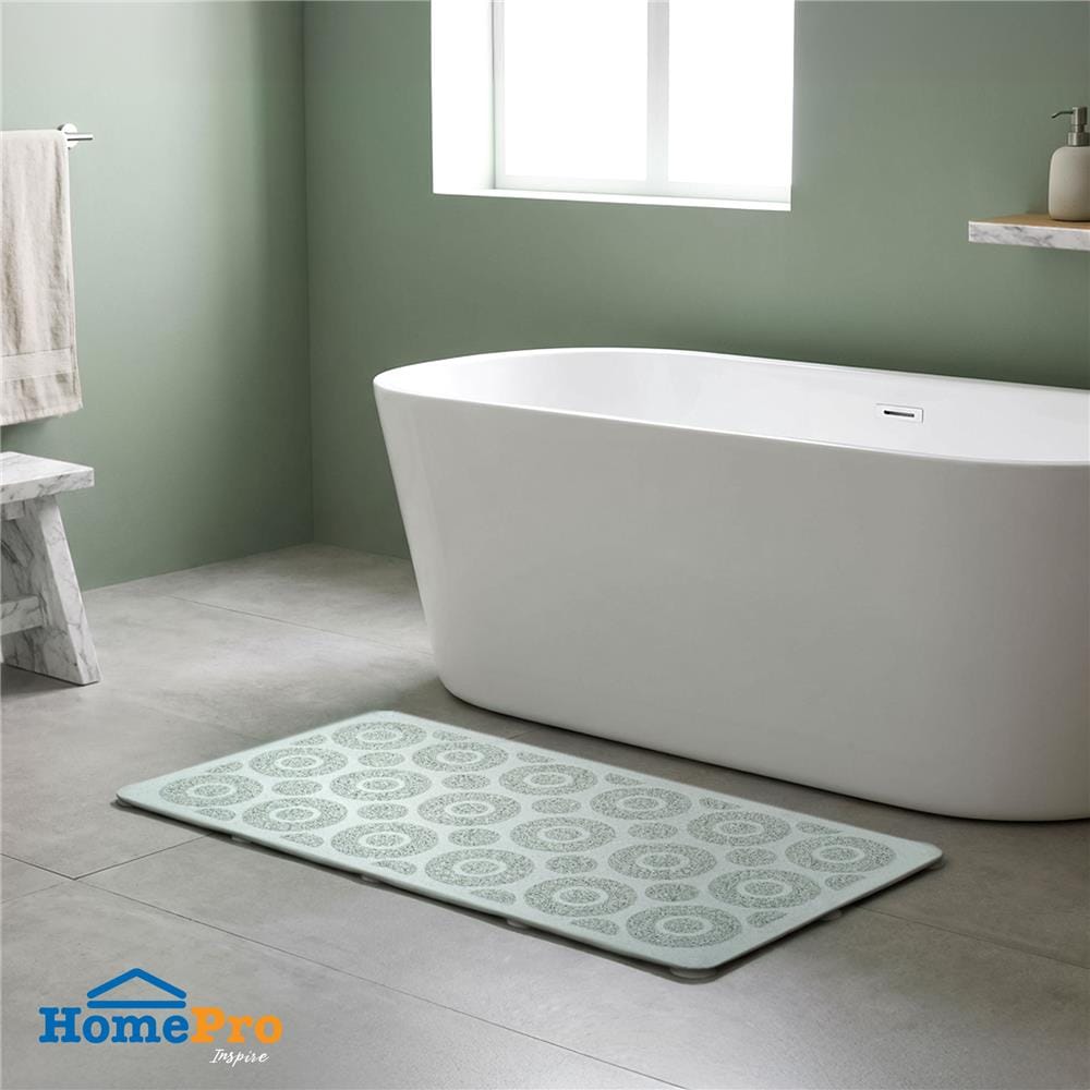 พรมห้องน้ำ PVC MOYA YHC0114 สีเขียว