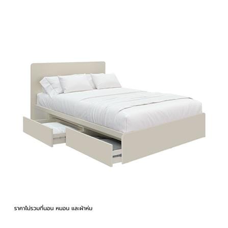 เตียง 6 ฟุต KONCEPT BLANCA 19241049 สีครีม_2