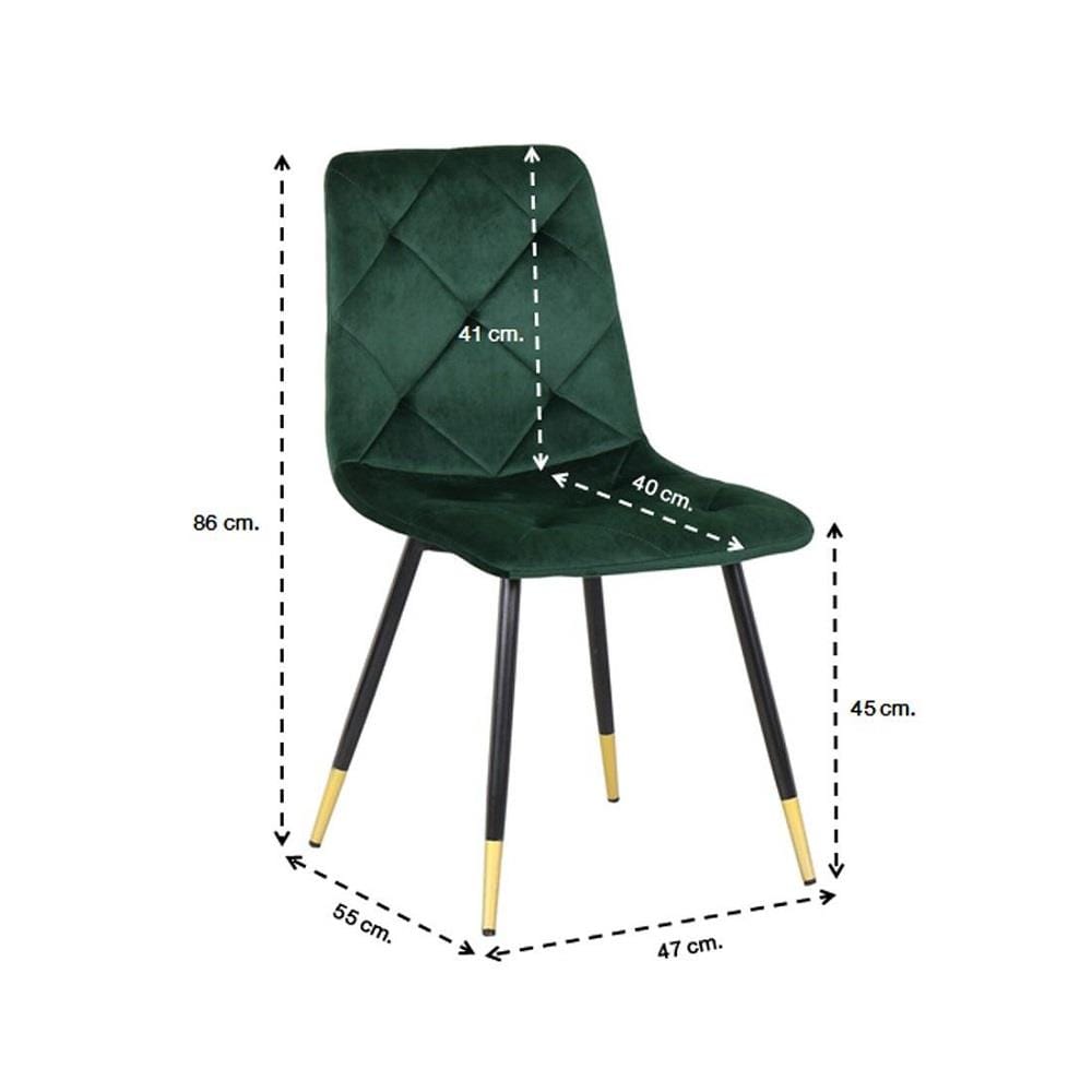 เก้าอี้ทานข้าว SB FURNITURE TARISH 59056453 สีเขียว (ชุด 4 ตัว)