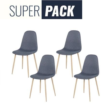 เก้าอี้ทานข้าว SB FURNITURE LASTA 59056690 สีน้ำเงินเข้ม (ชุด 4 ตัว)_0