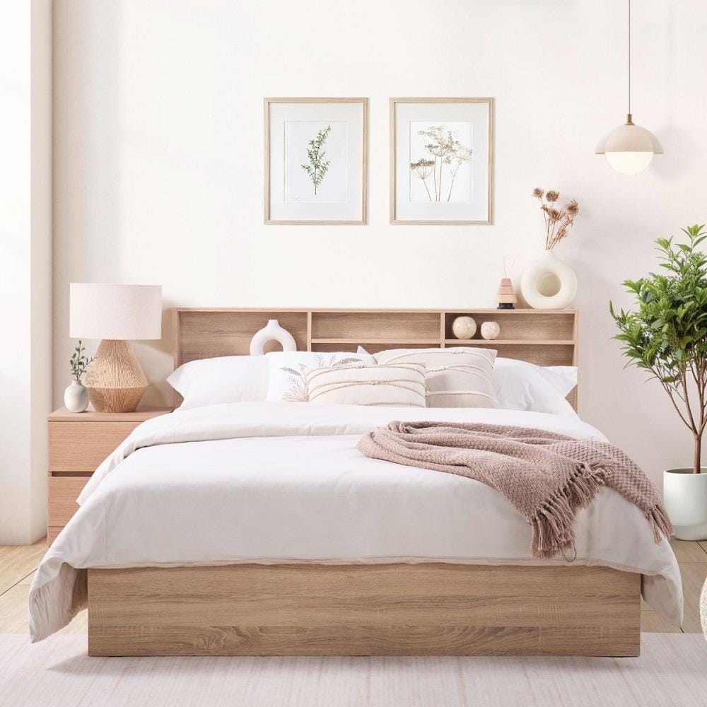 เตียง 5 ฟุต KONCEPT HALEY 19209762 สีโซลิดโอ๊ค