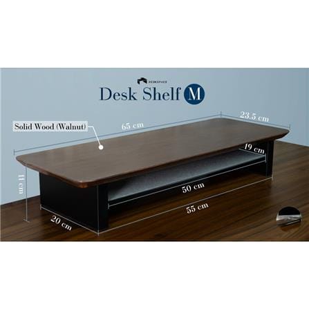 ชั้นวางมอนิเตอร์ DESKSPACE 65 ซม. สีวอลนัท_2