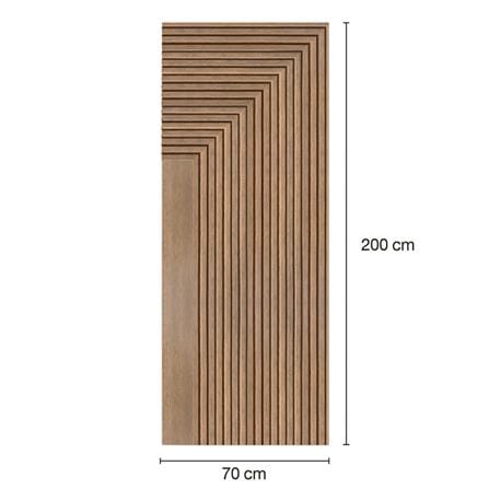 ประตูภายในโพลีสไตรีน ไม่เจาะลูกบิด LINEDEKOR 45DEGREE 70x200 ซม. สีสักด้าน_3