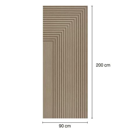 ประตูภายในโพลีสไตรีน ไม่เจาะลูกบิด LINEDEKOR 45DEGREE 90x200 ซม. สีบีชด้าน_3