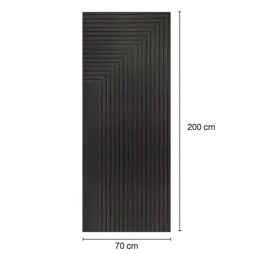 ประตูภายในโพลีสไตรีน ไม่เจาะลูกบิด LINEDEKOR 45DEGREE 70x200 ซม. สีโอ๊ค