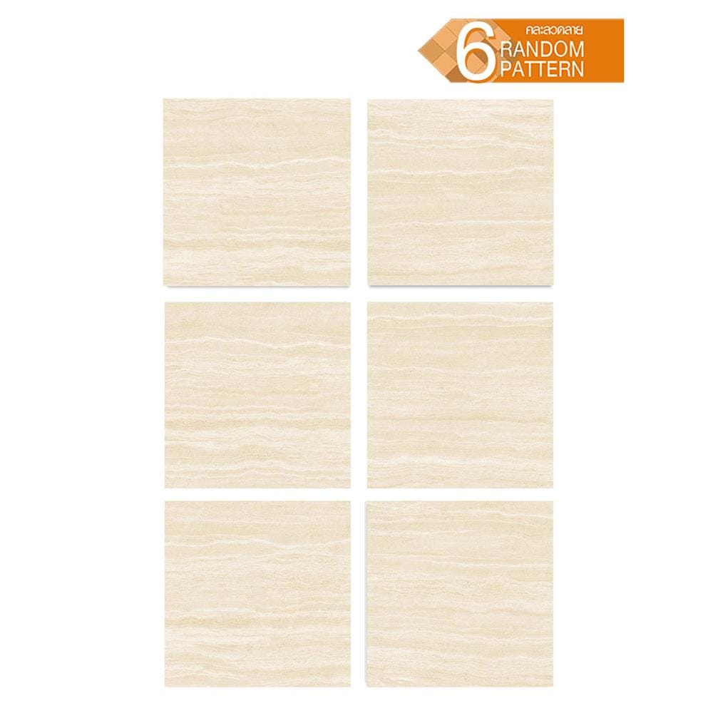 กระเบื้องพื้นพอร์ซเลน 60x60 ซม. COTTO คิม เบจ ซาติน PM 1.44 ตร.ม.