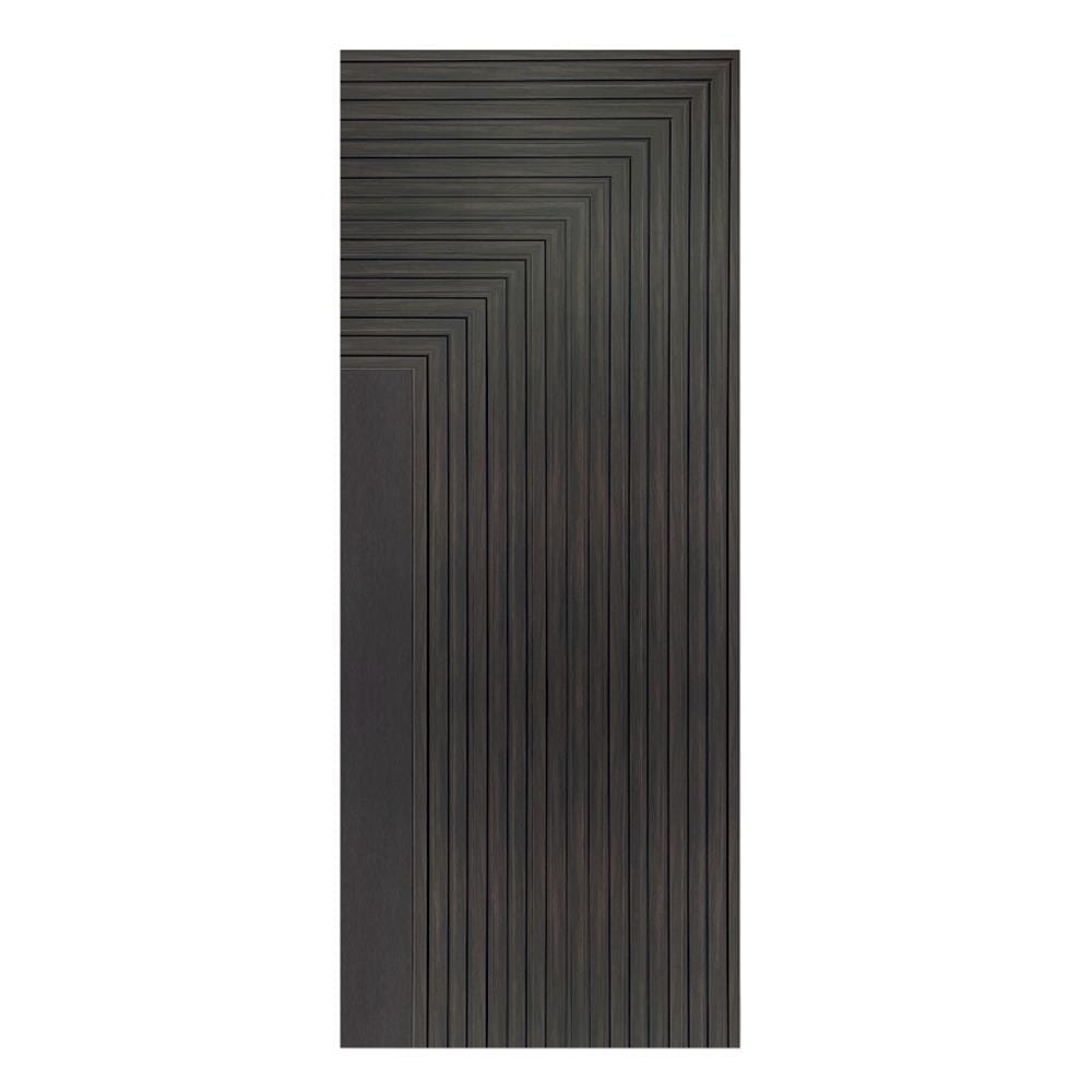 ประตูภายในโพลีสไตรีน ไม่เจาะลูกบิด LINEDEKOR 45DEGREE 80x200 ซม. สีโอ๊ค