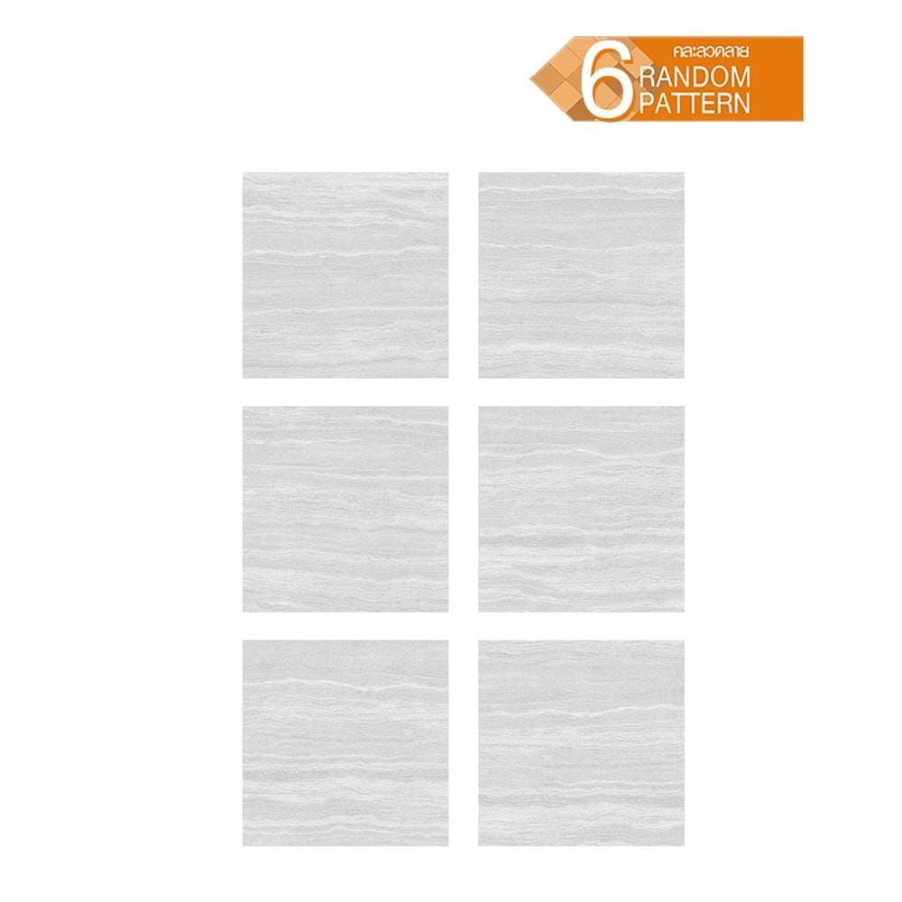 กระเบื้องพื้นพอร์ซเลน 60x60 ซม. COTTO คิม เทา ซาติน PM 1.44 ตร.ม.