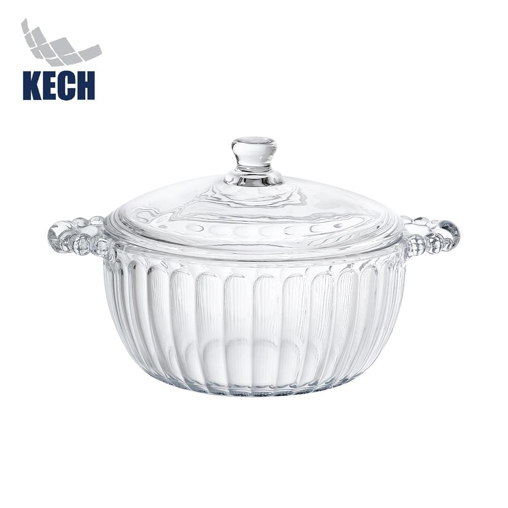 ชามแก้วมีหูพร้อมฝา KECH ROMAN