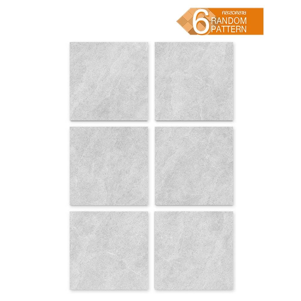 กระเบื้องพื้นพอร์ซเลน 60x60 ซม.COTTO พีโม เทา ซาติน PM 1.44 ตร.ม.