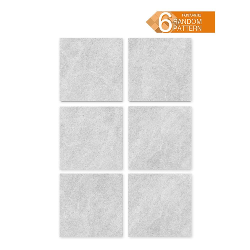 กระเบื้องพื้นพอร์ซเลน 60x60 ซม. COTTO พีโม เทา R11 PM 1.44 ตร.ม.