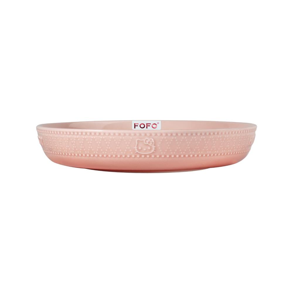 จานบัวลึก PORCELAIN 8 นิ้ว FOFO KITTY VINTAGE สีชมพู
