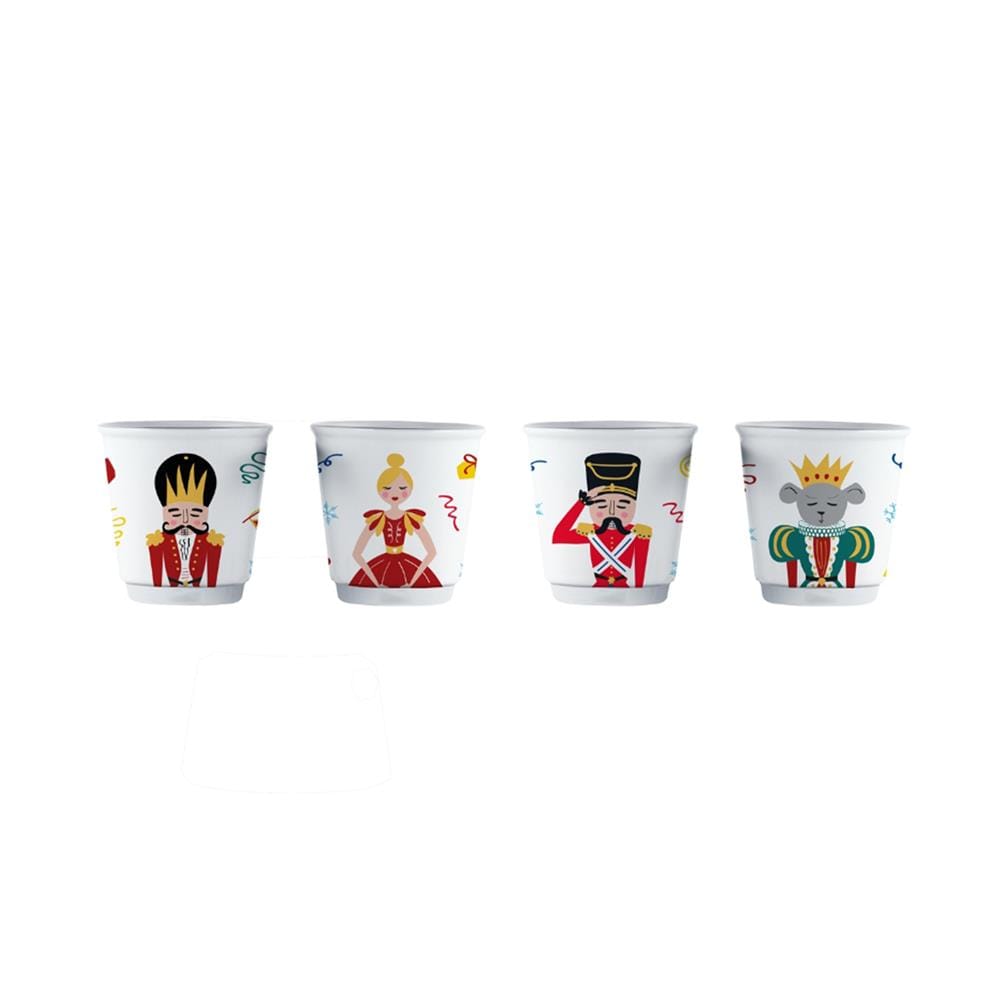 แก้ว SHOT PORCELAIN 90 มล. BIALETTI SCHIACCIANOCI (แพ็ก 4 ใบ)