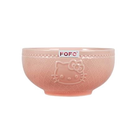 ชาม PORCELAIN 4.5 นิ้ว FOFO KITTY VINTAGE สีชมพู_0