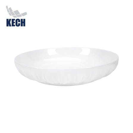 จานบัว PORCELAIN 8 นิ้ว KECH COROLLA สีขาว_0
