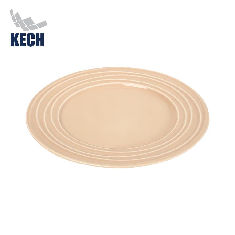 จานตื้น FINE PORCELAIN 10 นิ้ว KECH AQUA PEACH