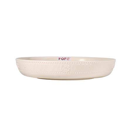 จานบัวลึก PORCELAIN 8 นิ้ว FOFO KITTY VINTAGE สีครีม_0