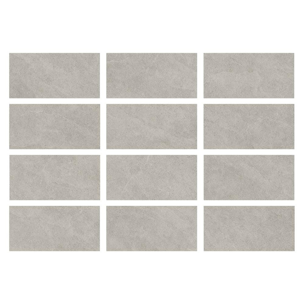 กระเบื้องพื้นพอร์ซเลน 30X60 ซม. COTTO พีโมวอร์ม เทา PM 1.44 ตร.ม.