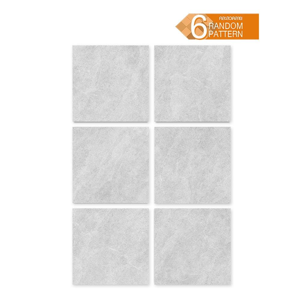 กระเบื้องพื้นพอร์ซเลน 60x60 ซม. COTTO พีโม เทา PM 1.44 ตร.ม.
