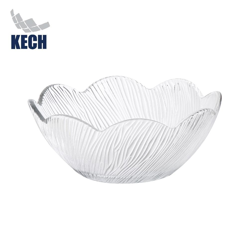 ชามแก้ว 5 นิ้ว KECH FLOWER สีใส