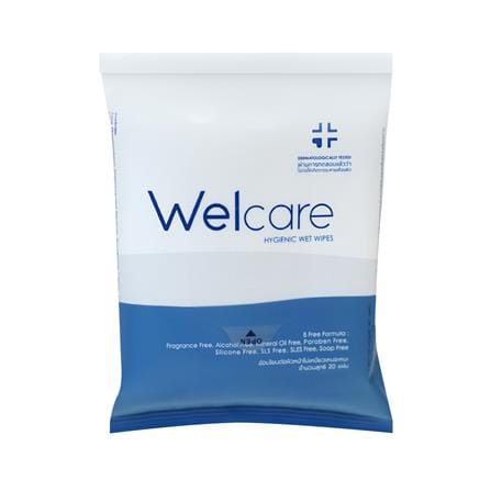 ผ้าเช็ดทำความสะอาด WELCARE ANTI-BACTERIAL (20 แผ่น)_0