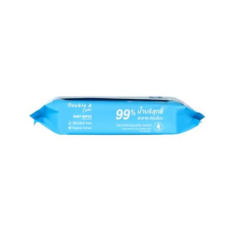 ผ้าเช็ดทำความสะอาดผิว DOUBLE A CARE PURE WATER 80 แผ่น_1