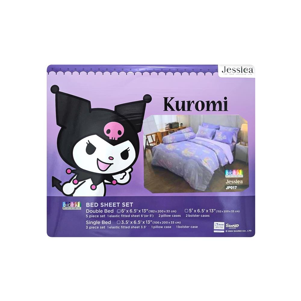 ชุดผ้าปูที่นอน 3.5 ฟุต (ชุด 3 ชิ้น) JESSICA KUROMI 21075-JP017
