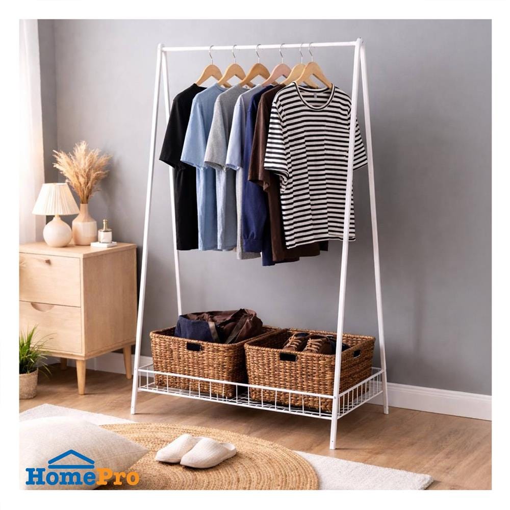 ราวแขวนผ้าทรง A PLIM JUMBO 85 ซม. สีขาว