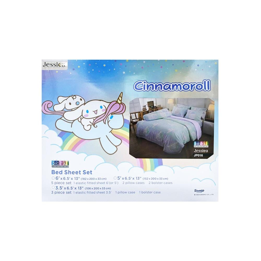 ชุดผ้าปูที่นอน 3.5 ฟุต (ชุด 3 ชิ้น) JESSICA CINNAMOROLL 21075-JP016