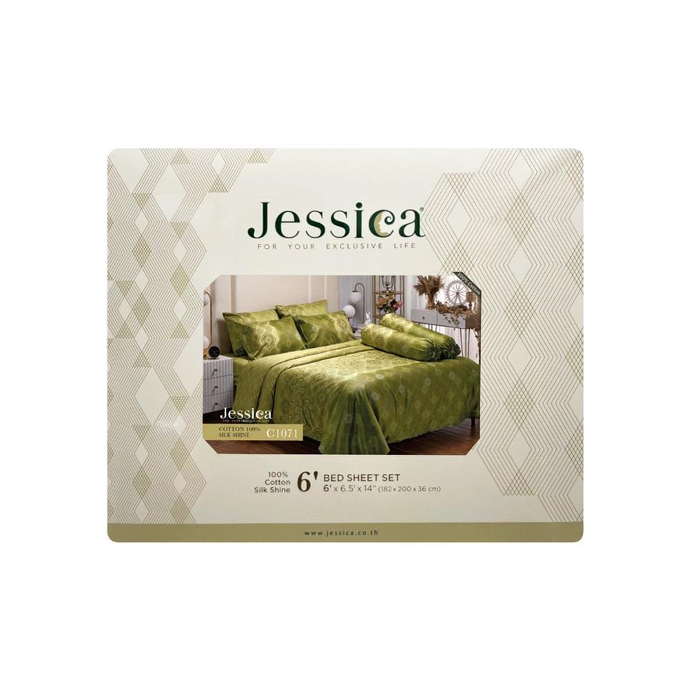 ชุดผ้าปูที่นอน 6 ฟุต (ชุด 5 ชิ้น) JESSICA COTTON 20066-C1071