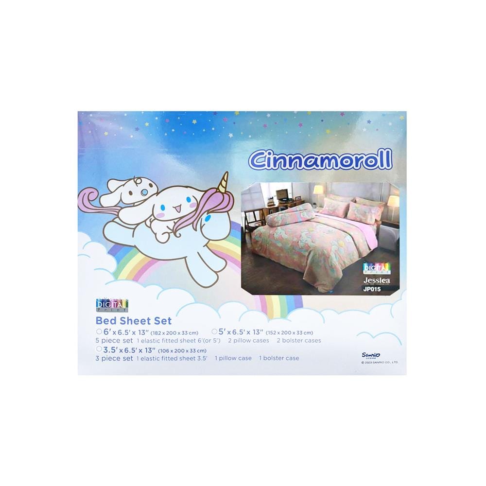 ชุดผ้าปูที่นอน 5 ฟุต (ชุด 5 ชิ้น) JESSICA CINNAMOROLL 21074-JP015