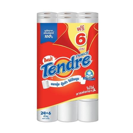 กระดาษชำระ TENDRE (แพ็ก 24+6)_0
