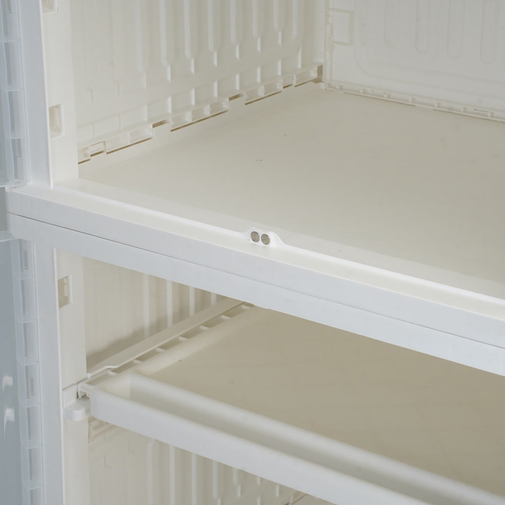 ตู้บานเปิด 3 ชั้น STACKO SNOWY 60x55x173.5 ซม. สีขาว