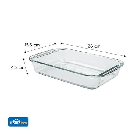 ถาดอบแก้ว KECH BAKE 1000 มล. 15x26 ซม._4