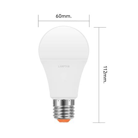 หลอด LED LAMPTAN A60 BULB 10 วัตต์ COOL WHITE E27 (แพ็ก 4 ชิ้น)_4