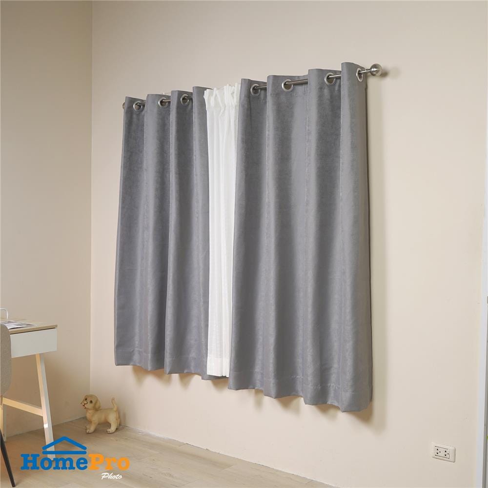ผ้าม่าน EYELET HOME LIVING STYLE ELLA UV 150x160 ซม. สีเทา