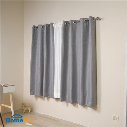 ผ้าม่าน EYELET HOME LIVING STYLE ELLA UV 150x160 ซม. สีเทา_4