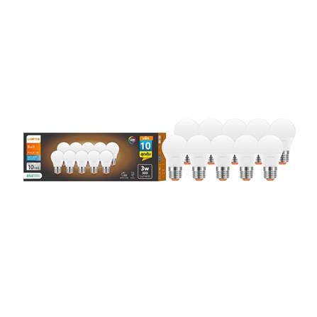 หลอด LED LAMPTAN BALL A45 3 วัตต์ DAYLIGHT E27 (แพ็ก 10 ชิ้น)_1